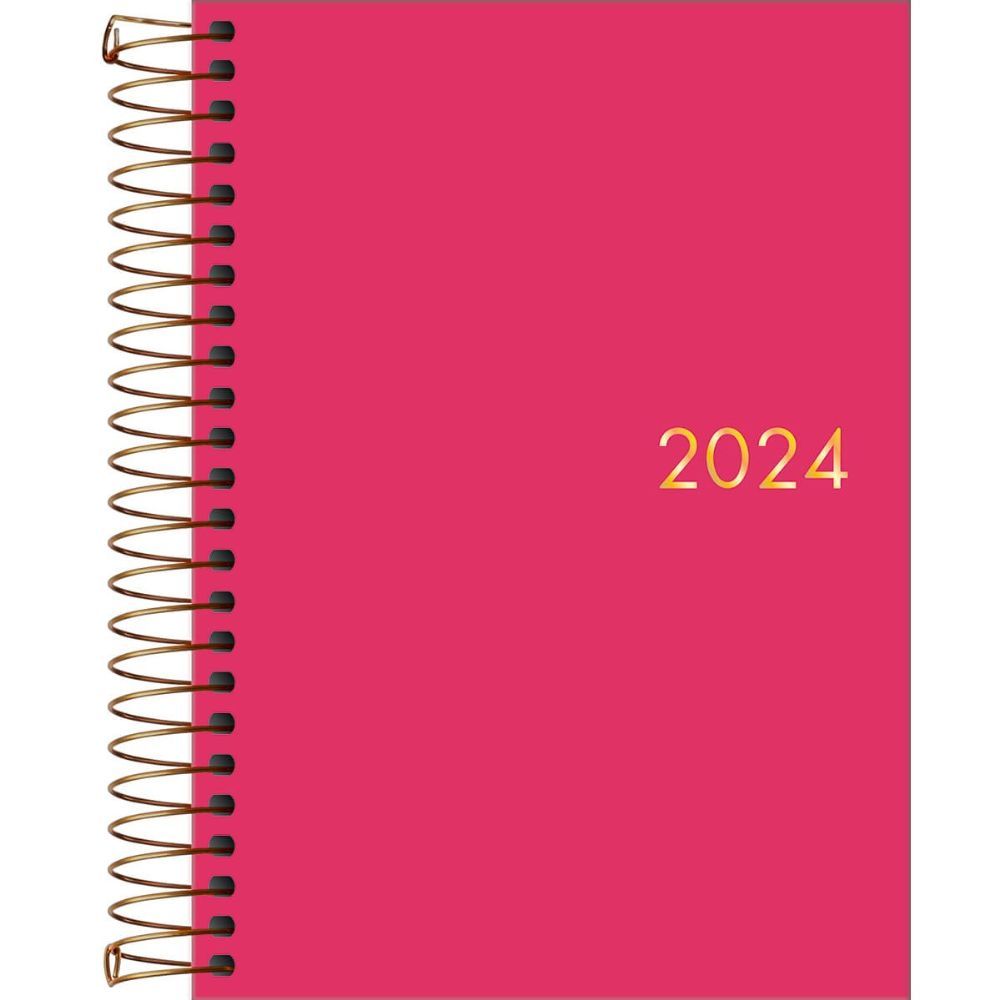 Agenda Espiral Diária Executiva Napoli Feminina 2024 - Tilibra