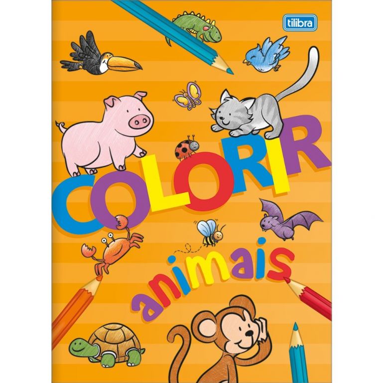 Álbum Colorir Animais Académie 8 Folhas Tilibra