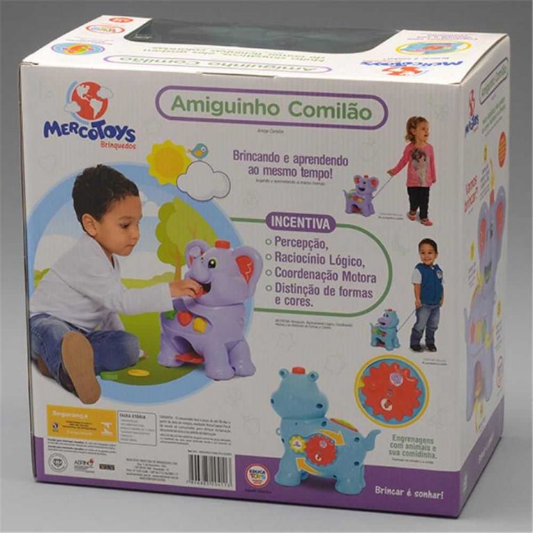 Amiguinho Comilão Elefante 411 - Merco Toys