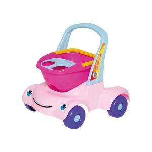Andador Bebê Passeio Boneca Rosa 950 - Merco Toys