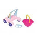 Andador Bebê Passeio Boneca Rosa 950 - Merco Toys