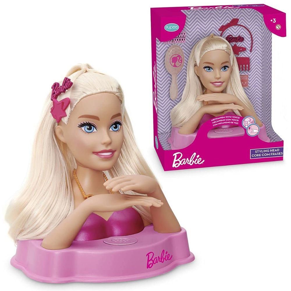  Barbie Busto Styling Head Core 12 Frases Pupee