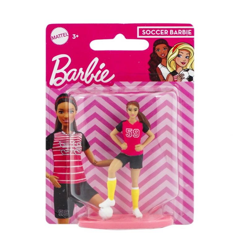 Barbie Mini Figura Colecionavel 7 Cm Jogadora de Futebol  - Mattel