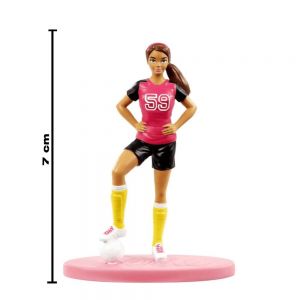 Barbie Mini Figura Colecionavel 7 Cm Jogadora de Futebol  - Mattel