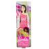 Barbie Vestido Listras Rosa - Mattel