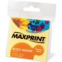 Bloco Adesivo Médio Amarelo 76x76mm 100 Folhas - Maxprint