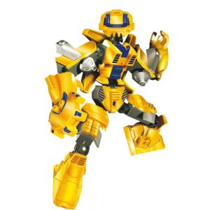 Bloco de Montar Robo Guerreiro Yellow Armor 57 Peças - Xalingo
