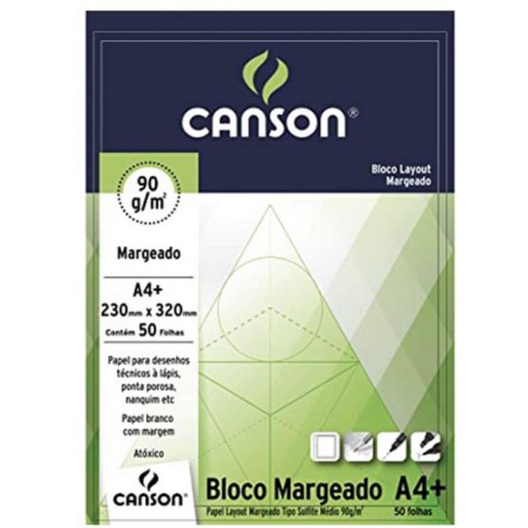 Bloco Lay-out Margeado A 4 50fls - Canson