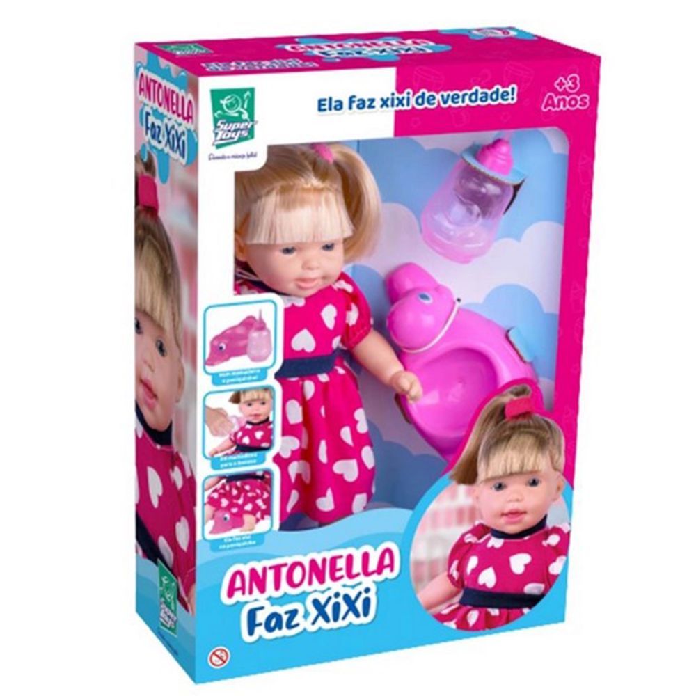 Boneca Antonela Faz Xixi - Super Toys