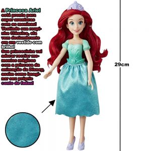 Boneca Ariel Princesas Disney Clássica Hasbro