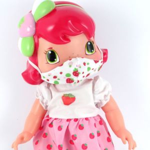 Boneca Baby Moranguinho Dodoi Com Mascara - Mimo Brinquedos
