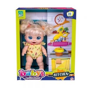 Boneca Babys Collection Kitchen - Super Toys