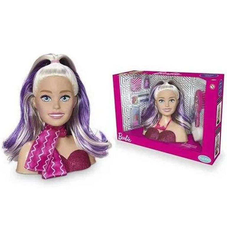 Boneca Barbie Busto Styling Head Faces Pupee