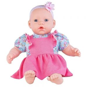 Boneca Bebe Lisa Faz Xixi Com Mamadeira e Fralda Super Toys