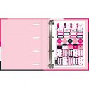 Caderno Argolado Universitário Cartonado Com Elástico Love Pink 80 Folhas - Tilibra