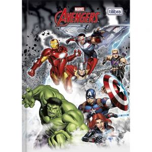Caderno Brochura Capa Dura 1/4 Top Avengers 48 Folhas Capa 08 (pequeno)- Tilibra