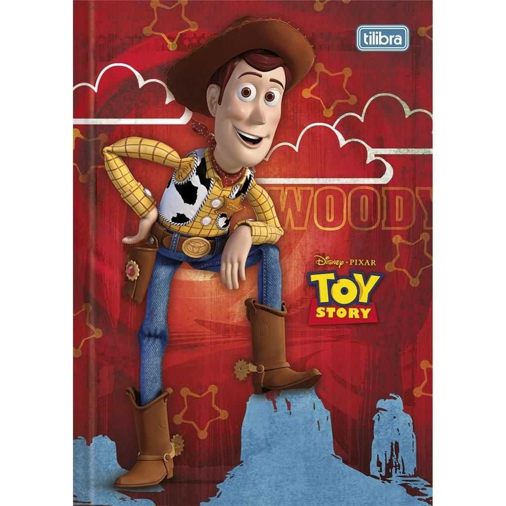 Caderno Brochura Capa Dura 1/4 Top Toy Story 96 Folhas Capa 02 (pequeno)- Tilibra