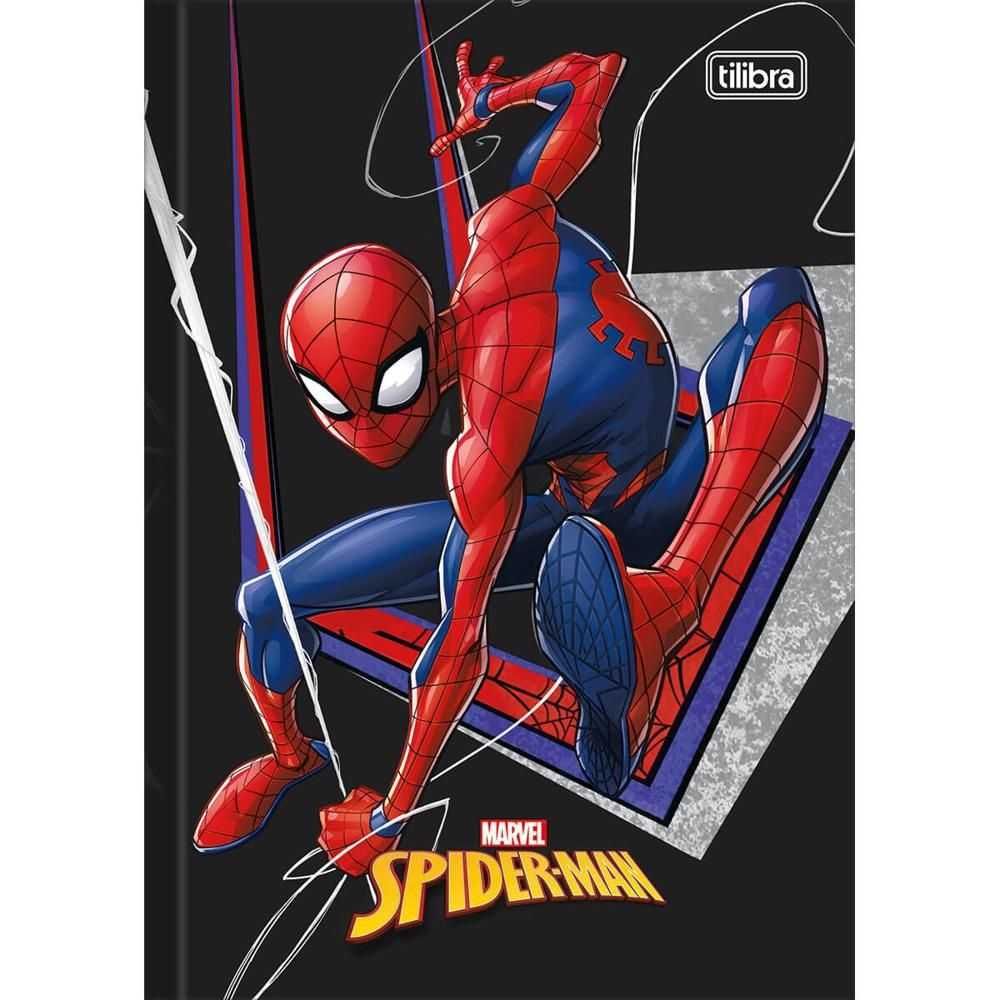 Caderno Brochura Capa Dura 1/4 Top Ultimate Spider-man 96 Folhas Capa 03 (pequeno)- Tilibra