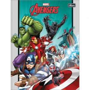 Caderno Brochura Capa Dura Avengers 80 Folhas - Tilibra