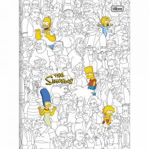 Caderno Brochura Capa Dura Simpsons 80 Folhas - Tilibra