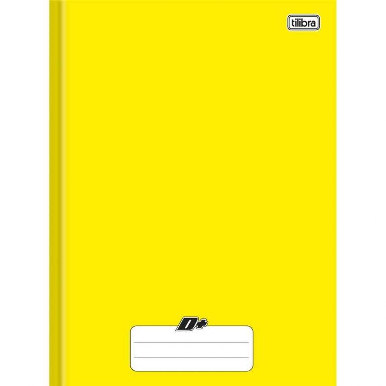 Caderno Brochura Capa Dura Universitário 48 Fls D+ Amarelo - Tilibra