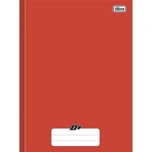 Caderno Brochura Capa Dura Universitário 96 Fls D+ Vermelho - Tilibra