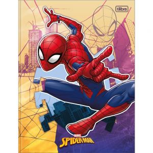 Caderno Brochura Capa Dura Universitário Spider-man 80 Folhas Tilibra