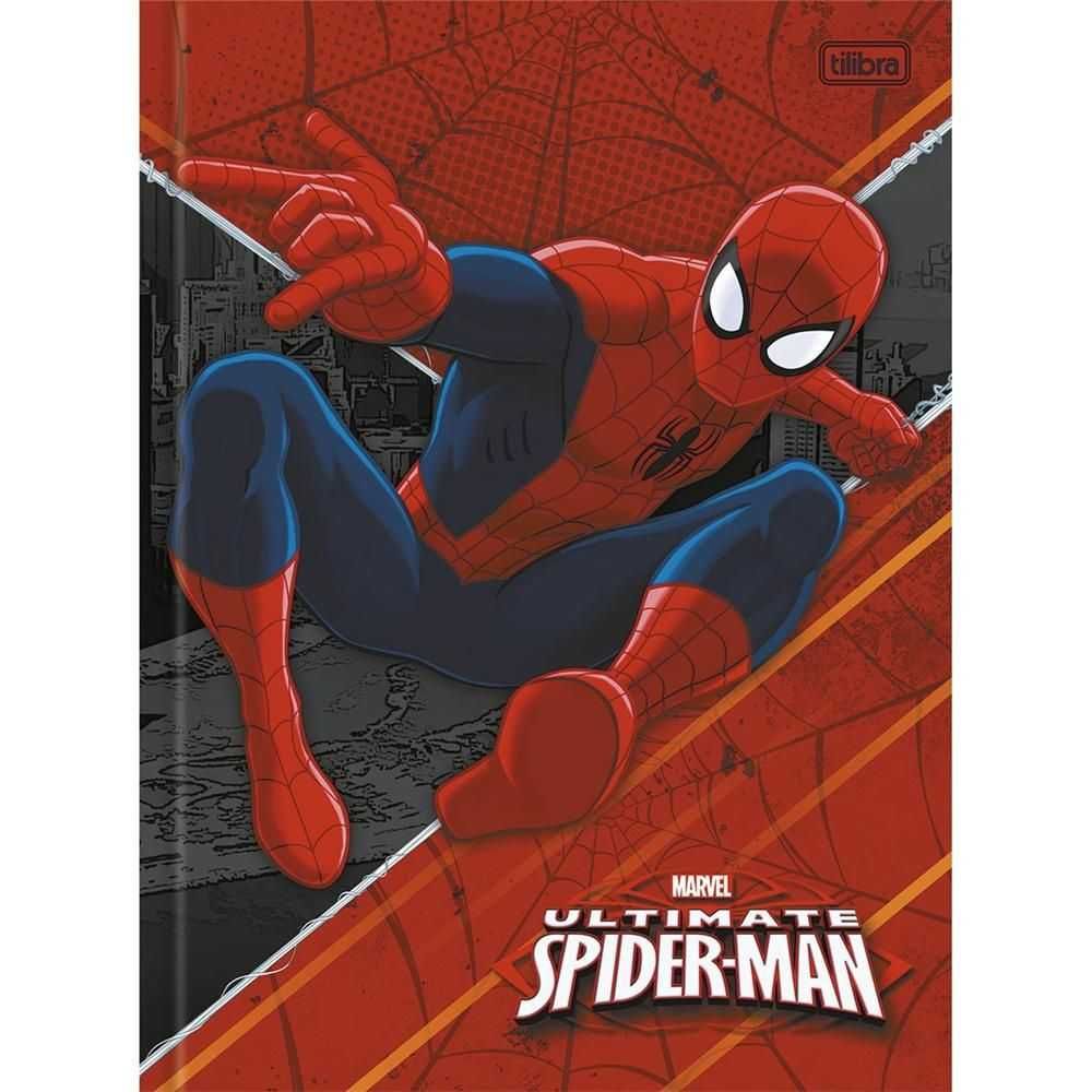 Caderno Brochura Capa Dura Universitário Top 48 Fls Spider-man Top Capa 07 - Tilibra