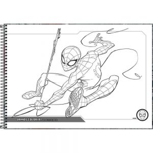 Caderno Cartografia Capa Dura 96 Folhas Spiderman Capa 02 - Tilibra