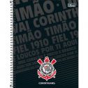 Caderno Espiral Capa Dura Universitário 10 Matéria 200 Fls Corinthians Capa 03 - Tilibra