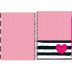Caderno Espiral Capa Dura Universitário 12 Matéria 240 Fls Love Pink 03 - Tilibra
