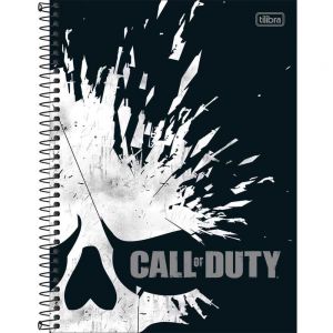 Caderno Espiral Capa Dura Universitário 16 Matéria 256 Folhas Call Of Duty Capa 02 - Tilibra
