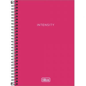 Caderno Espiral Capa Plástica 1/4 Com Pauta Neon Pink 80 Folhas - Tilibra