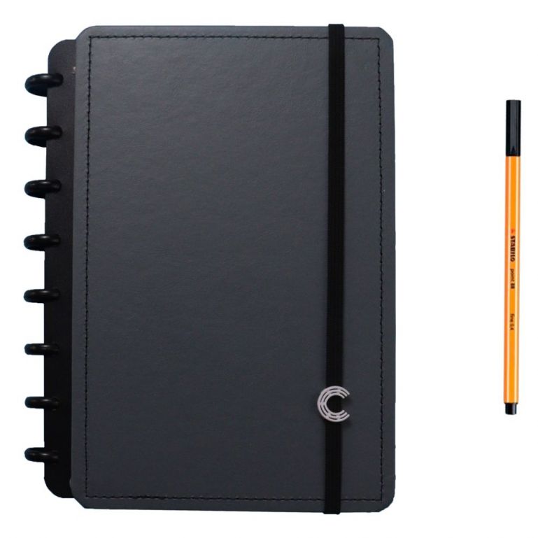 Caderno Inteligente Basic Grey A5 80 Folhas