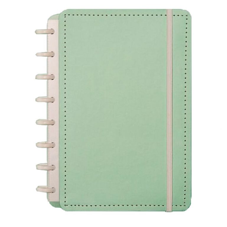Caderno Inteligente Verde Pastel A5 80 Folhas