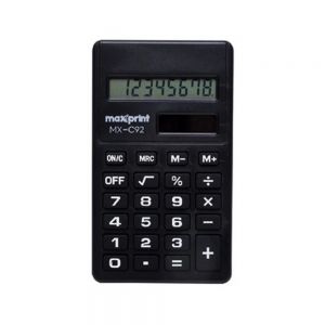 Calculadora de Bolso Preta Mx-c92 - Maxprint