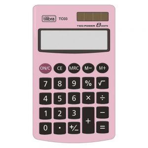 Calculadora de Bolso Tc03 8 Dígitos Rosa Claro - Tilibra