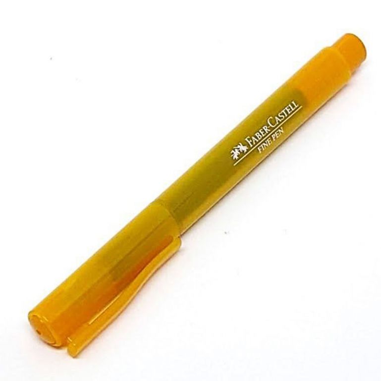 Caneta Fine Pen 0.4mm Amarelo Era Sol Que Me Faltava Faber Castell