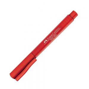Caneta Fine Pen 0.4mm Vermelha Maça do Amor Faber Castell