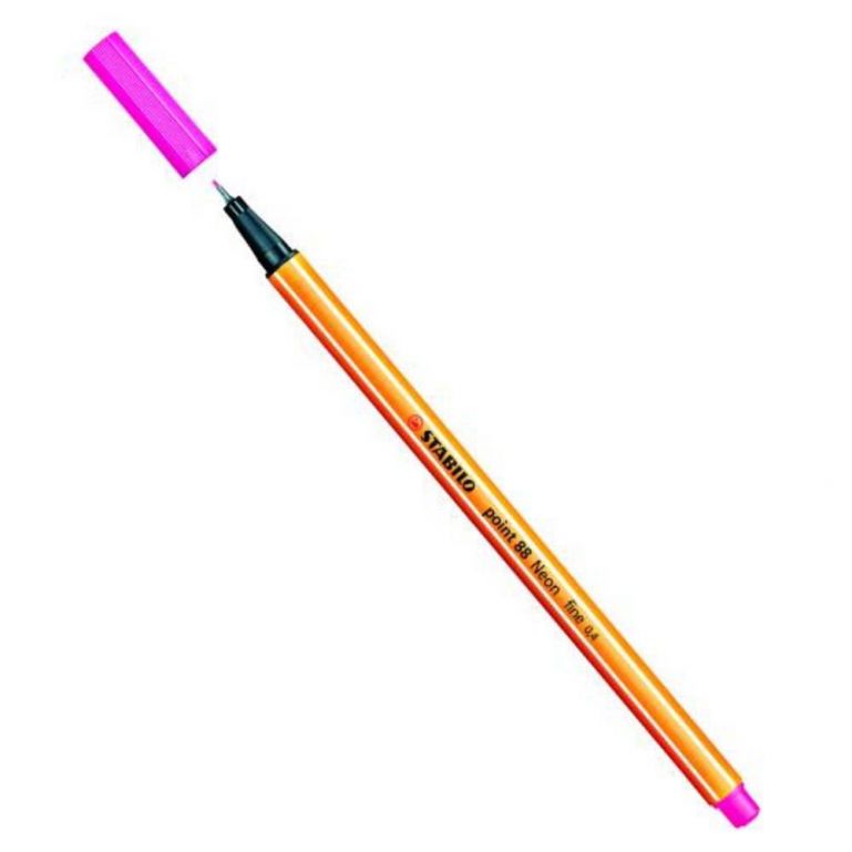 Caneta Hidrográfica Point 88/056 0.4mm Rosa Neon- Stabilo