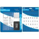 Carimbo de Silicone Clear Stamp Planner + Cartela Alfabeto e Números 81 Itens - Tilibra