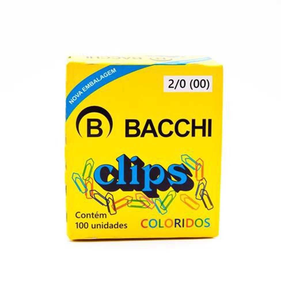 Clips Coloridos Nº2/0 100 Unidades - Bacchi