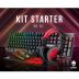 Kit Gamer Starter Teclado Mouse Iluminado Headphone Mousepad