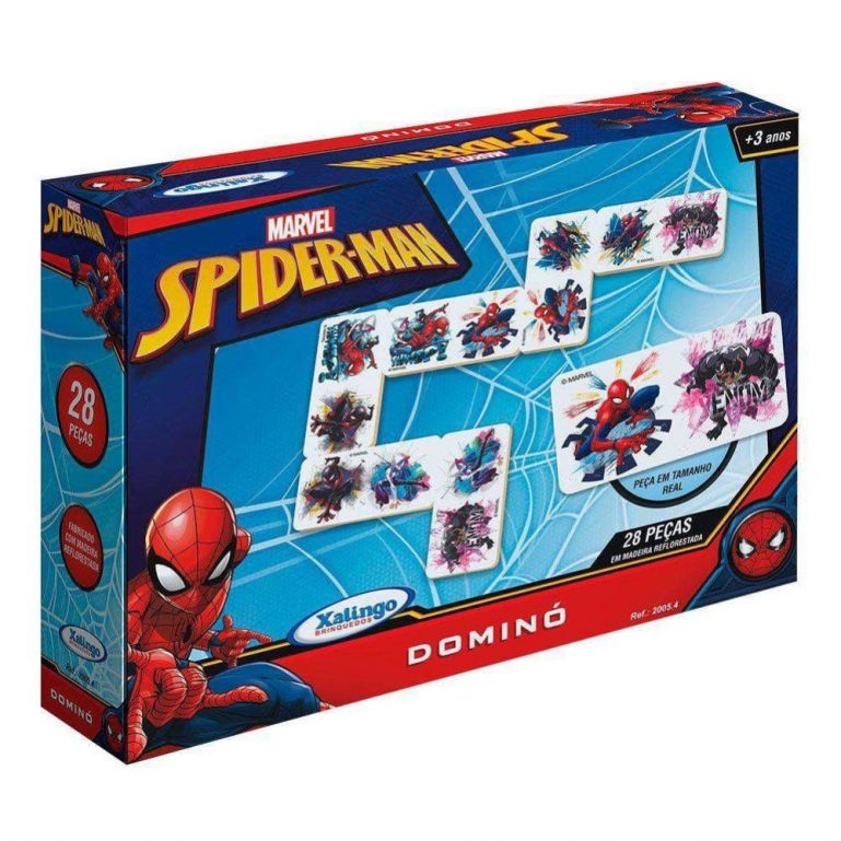 Domino Spiderman Ultimate 28 Peças - Xalingo