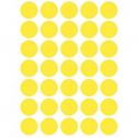 Etiqueta Redonda Multiuso Amarelo Fluor Tp19 210 Etiquetas - Maxprin