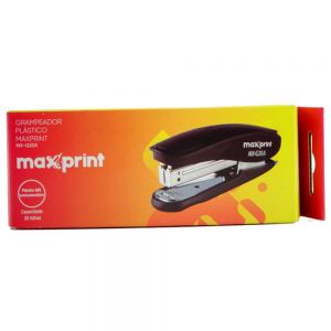 Grampeador 26/6 Plastico Preto Mx-g20a - Maxprint