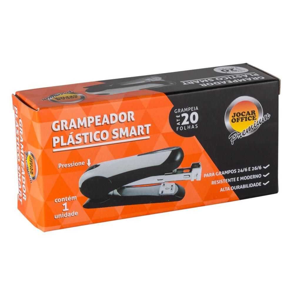 Grampeador Plástico Smart 26/6 20 Folhas - Jocar Office