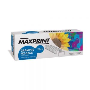 Grampo 26/6 Galvaniz Com 5000 Maxprint