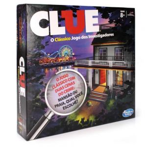 Jogo Clue Clássico Com Duas Cenas de Crime - Hasbro