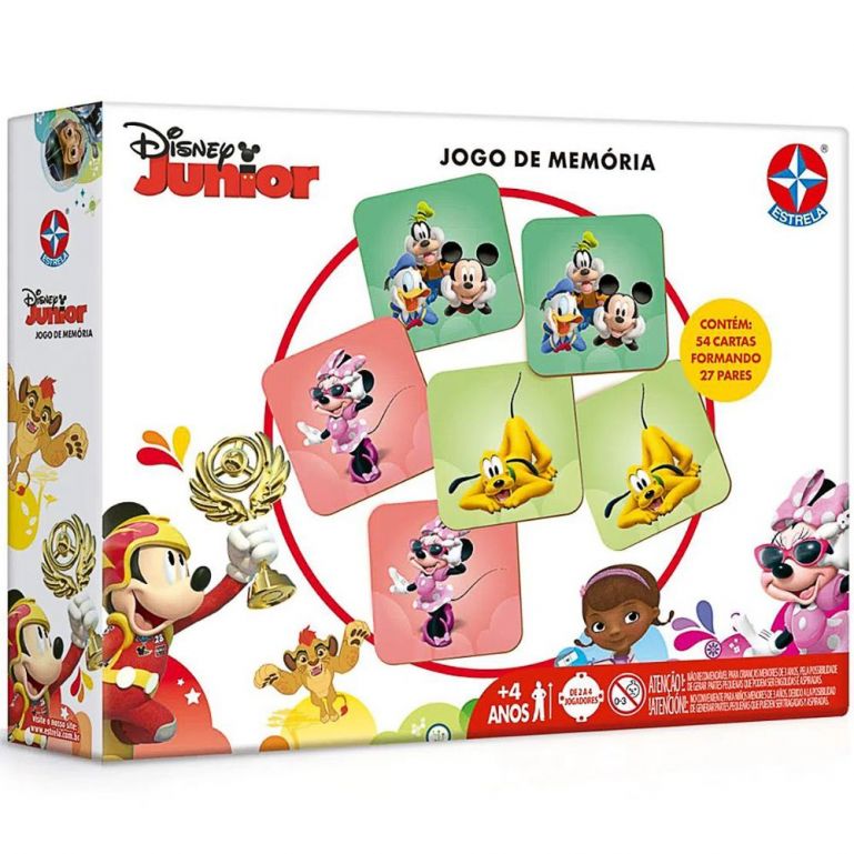 Jogo da Memoria Mickey Mouse Disney Junior Estrela